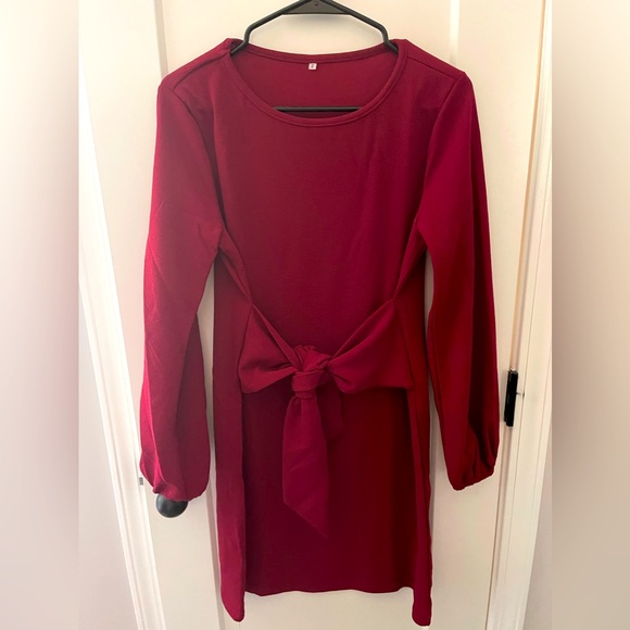 Red Wrap Dress - Picture 1 of 4